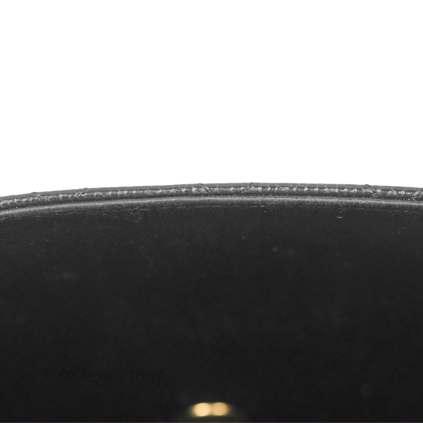 Chanel Vintage Mini Square Quilted Black Caviar Gold Hardware