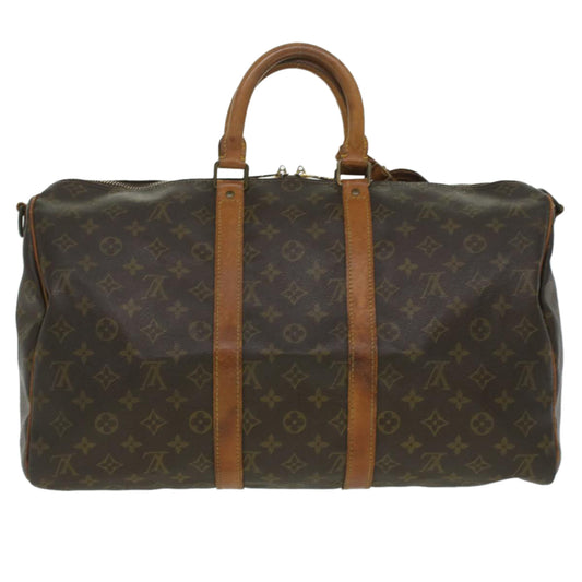 LOUIS VUITTON Monogram Keepall Bandouliere 45 Boston Bag M41418 LV 34127