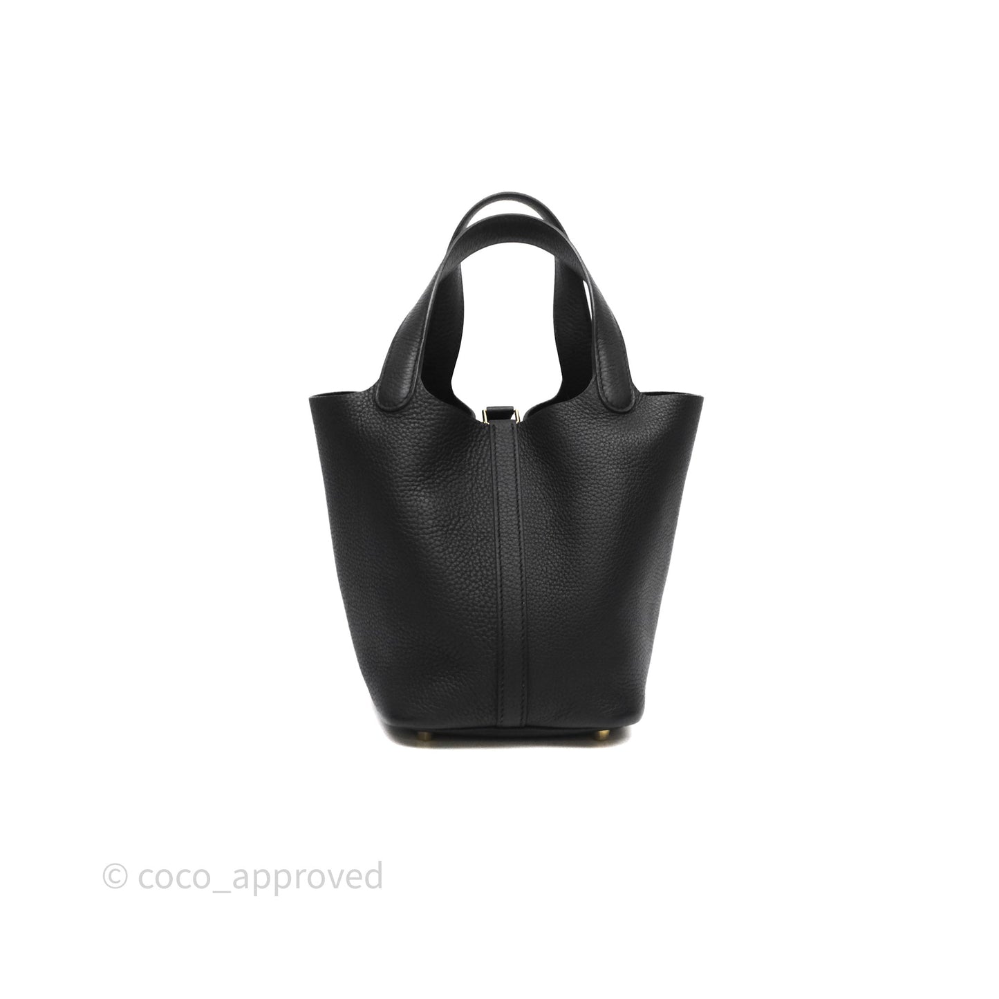 Hermès Picotin Lock 18 Noir Black 89 Clemence Gold Hardware
