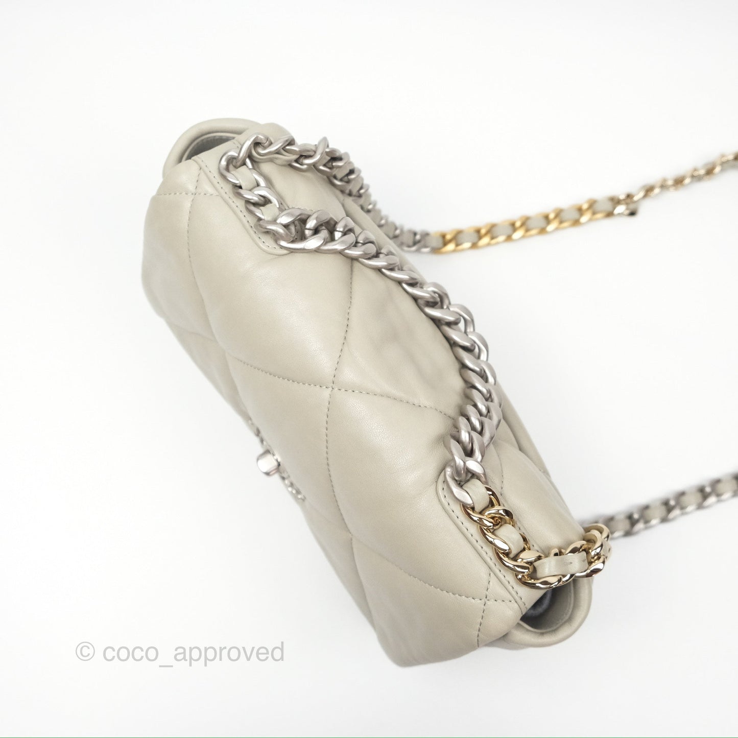 Chanel 19 Small Sage Green Mixed Hardware