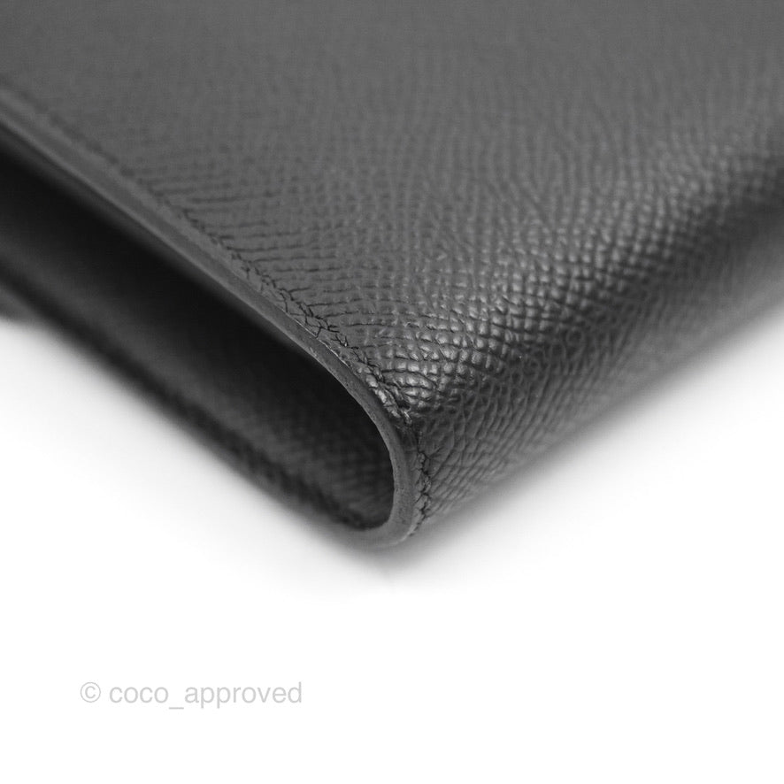 Hermès Constance Long To Go Wallet Black Epsom Gold Hardware