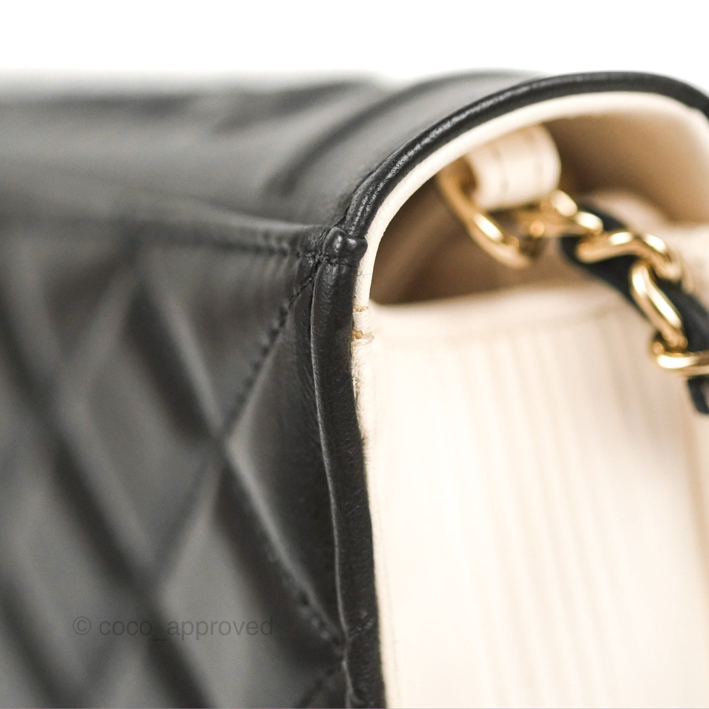 Chanel Quilted Book Wallet on Chain WOC Black Lambskin Gold Hardware