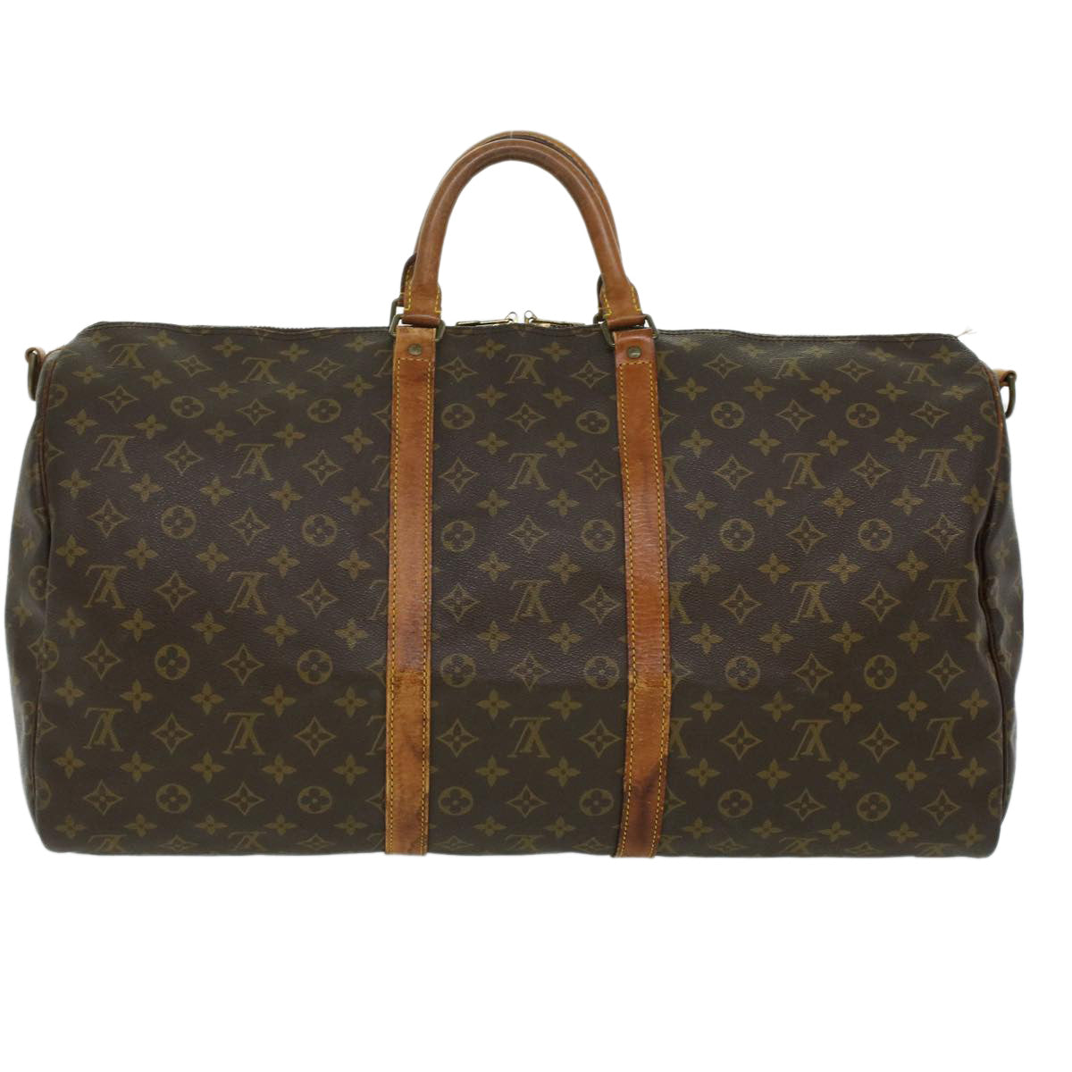 LOUIS VUITTON Monogram Keepall Bandouliere 55 Boston Bag M41414 LV 34206