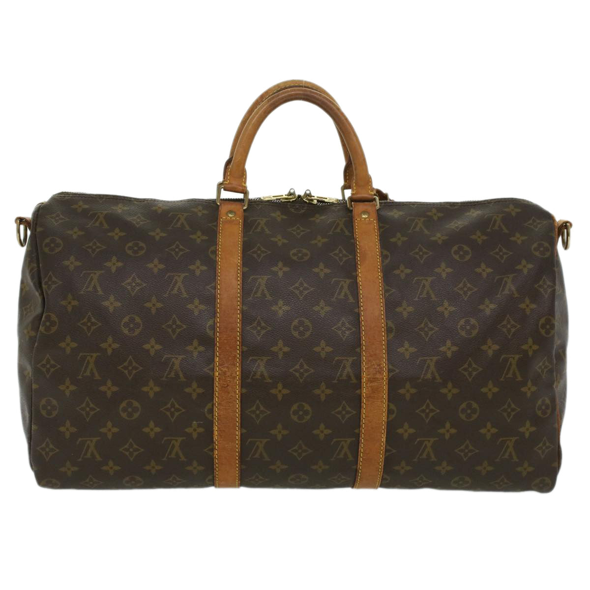 LOUIS VUITTON Monogram Keepall Bandouliere 50 Boston Bag M41416 LV 34233