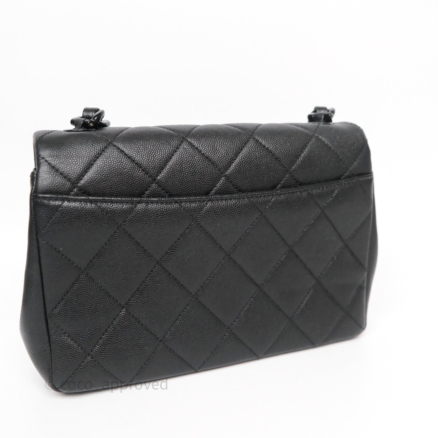 Chanel Quilted My Everything Medium Flap Bag So Black Caviar Incognito Hardware