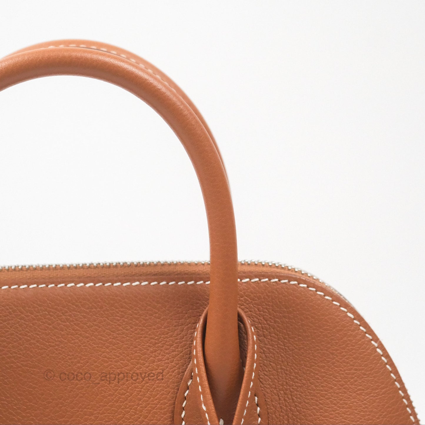 Hermès Bolide 1923 25 Gold 37 Evercolor Palladium Hardware