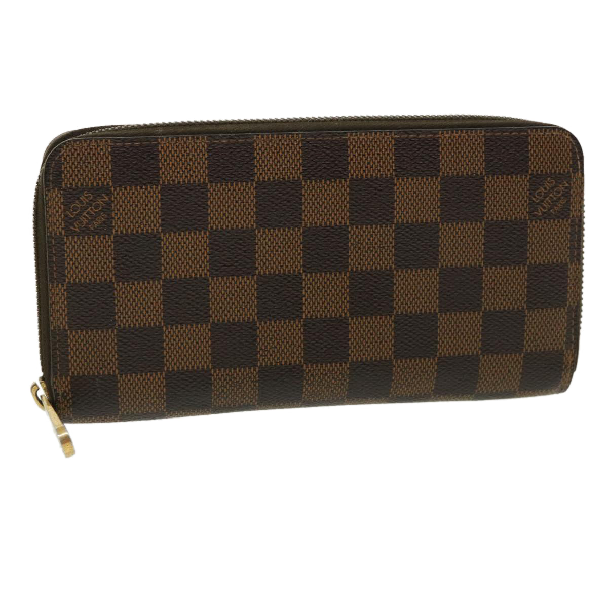LOUIS VUITTON Damier Ebene Zippy Wallet Long Wallet N41661 LV 34309