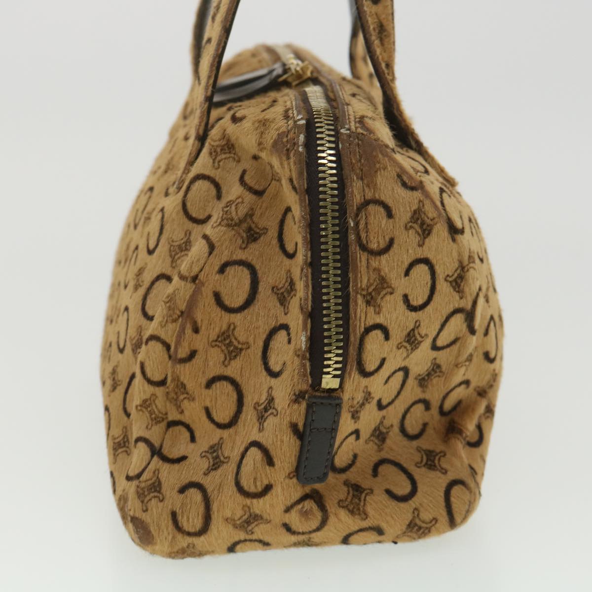 Luxury CELINE Brazon Hand Bag Unborn Calf SkinLeather Beige  34321