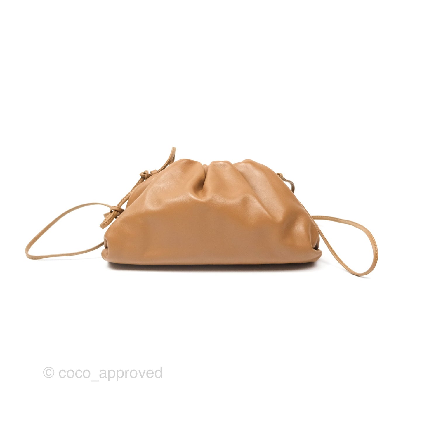 Bottega Veneta The Mini Pouch Camel Butter Calfskin