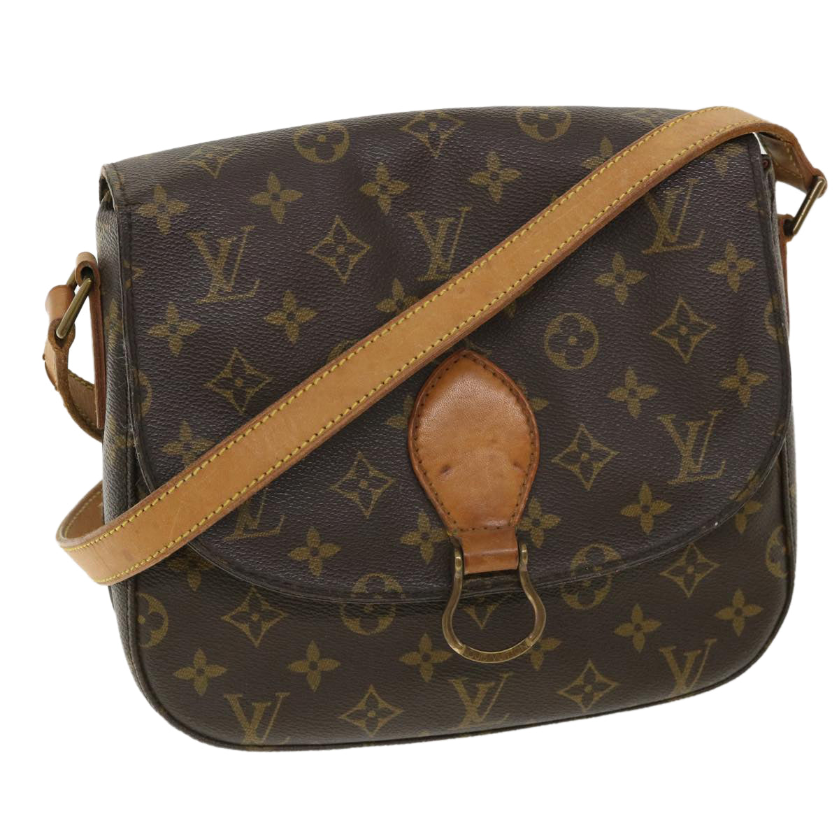 LOUIS VUITTON Monogram Saint Cloud GM Shoulder Bag M51242 LV 34352