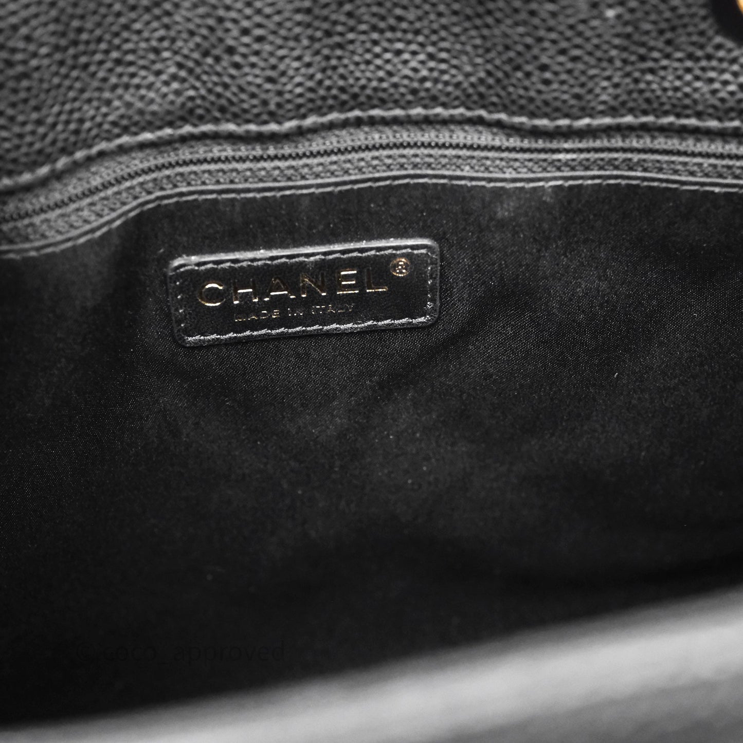 Chanel GST Black Caviar Gold Hardware