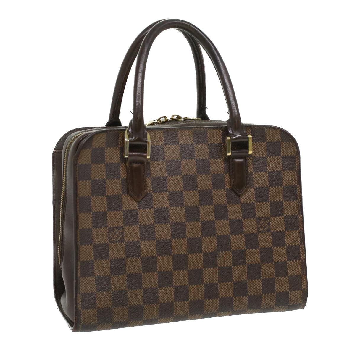 LOUIS VUITTON Damier Ebene Triana Hand Bag N51155 LV 34392