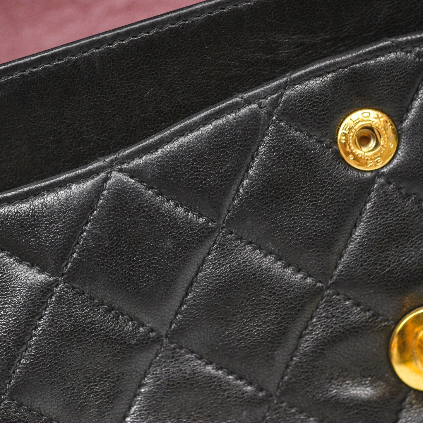 Chanel Classic Vintage Small Flap Black Lambskin 24K Gold Hardware