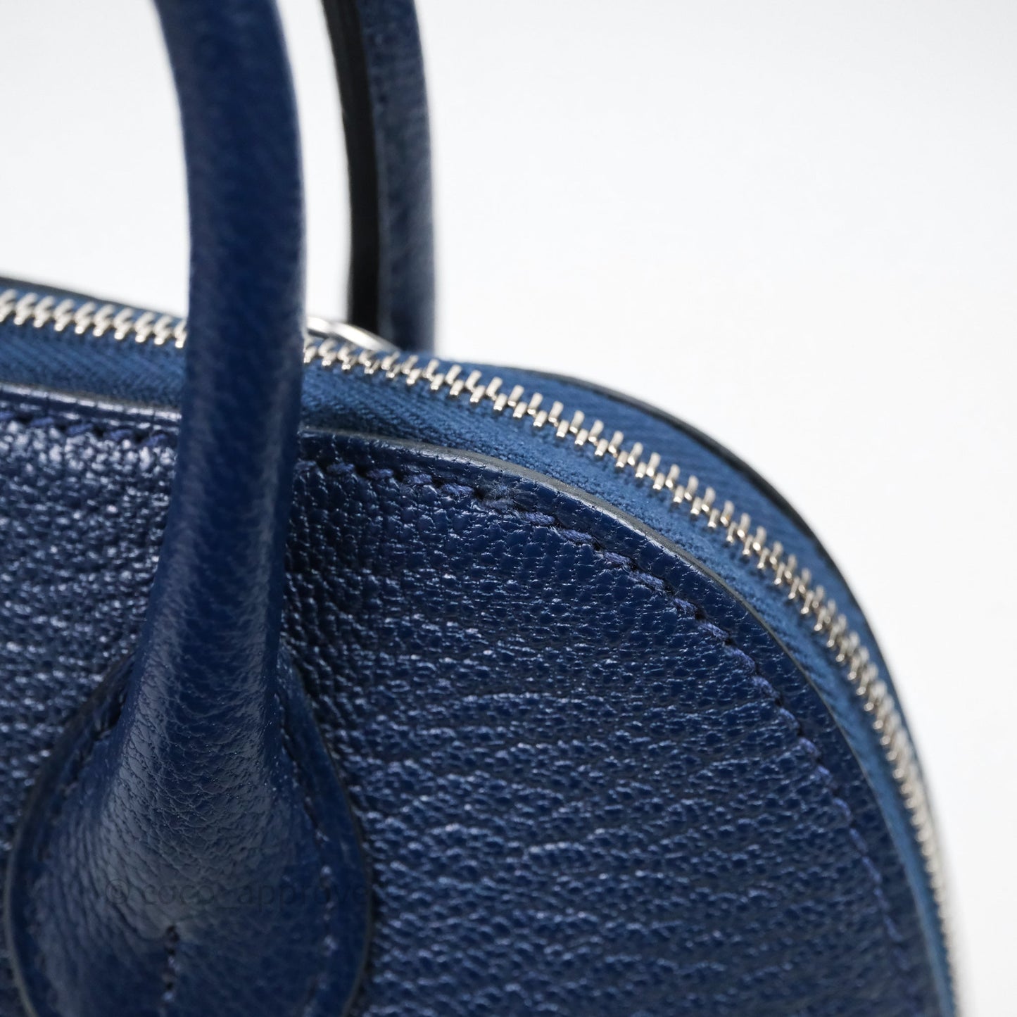 Hermès Bolide Mini 1923 Bleu Chèvre Mysore Palladium Hardware