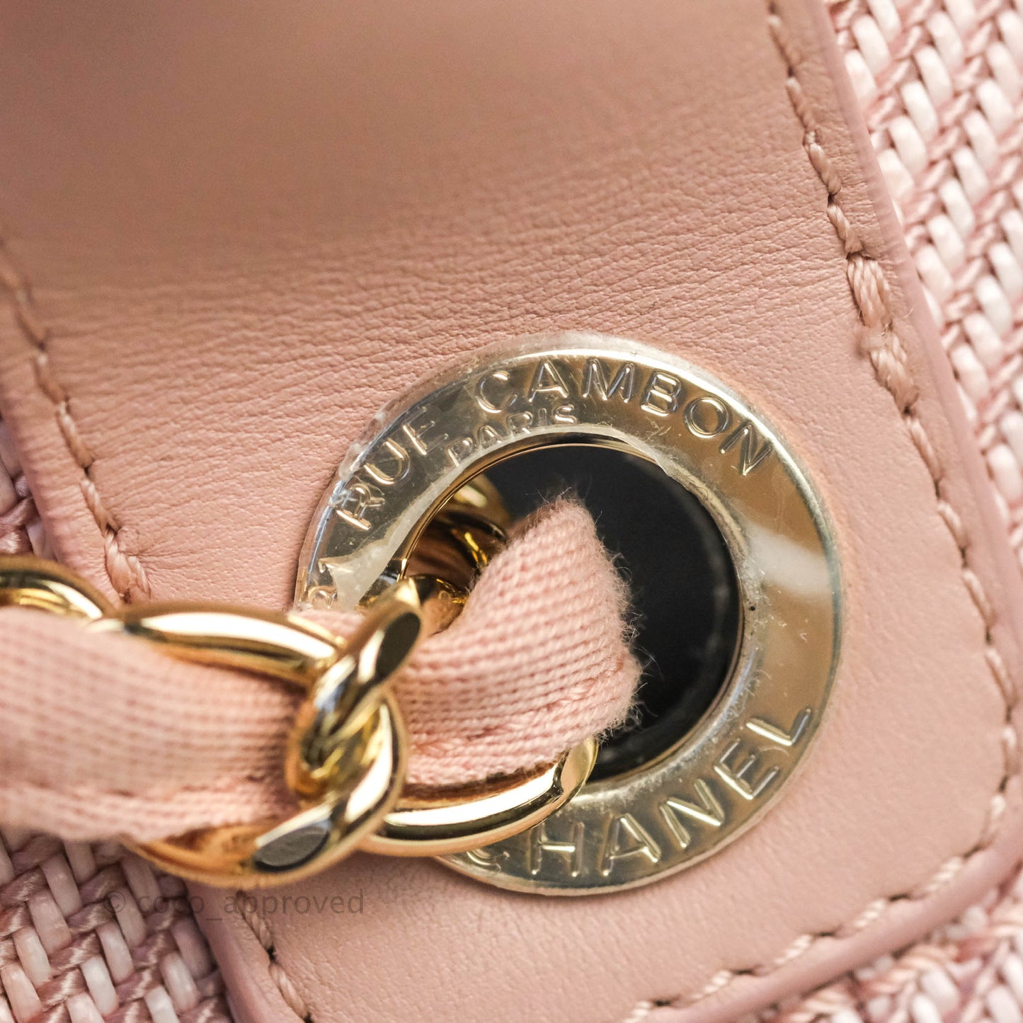 Chanel Large Deauville Pink Canvas 20A