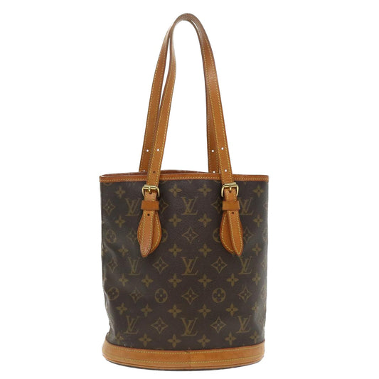 LOUIS VUITTON Monogram Bucket PM Shoulder Bag M42238 LV 34421