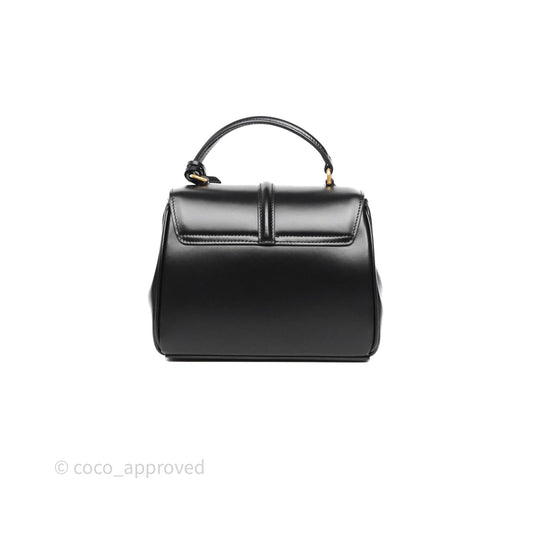 Celine Mini 16 Bag in Satinated Calfskin Black