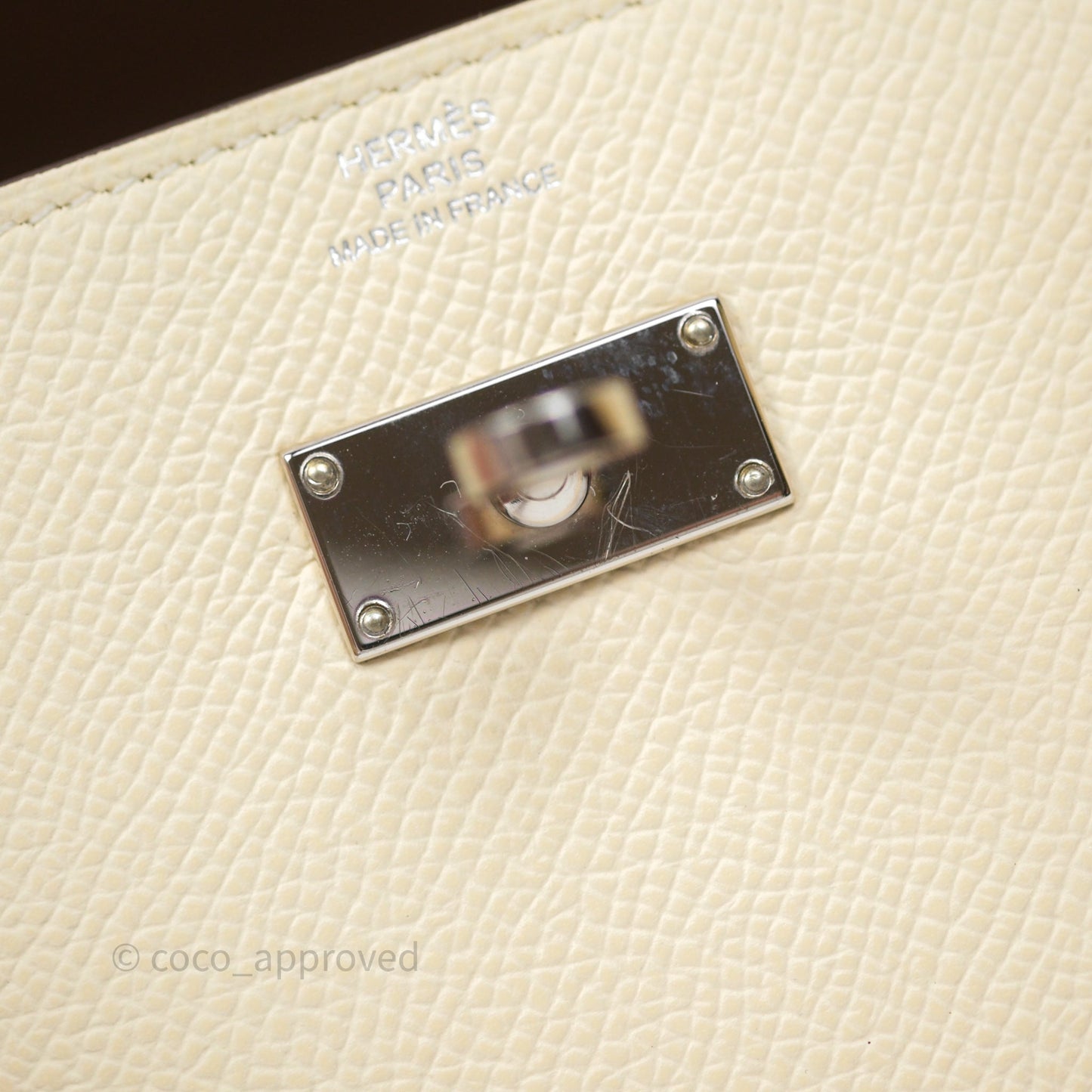 Hermès Kelly To Go Wallet Nata I2/ Sesame 2S Epsom Palladium Hardware