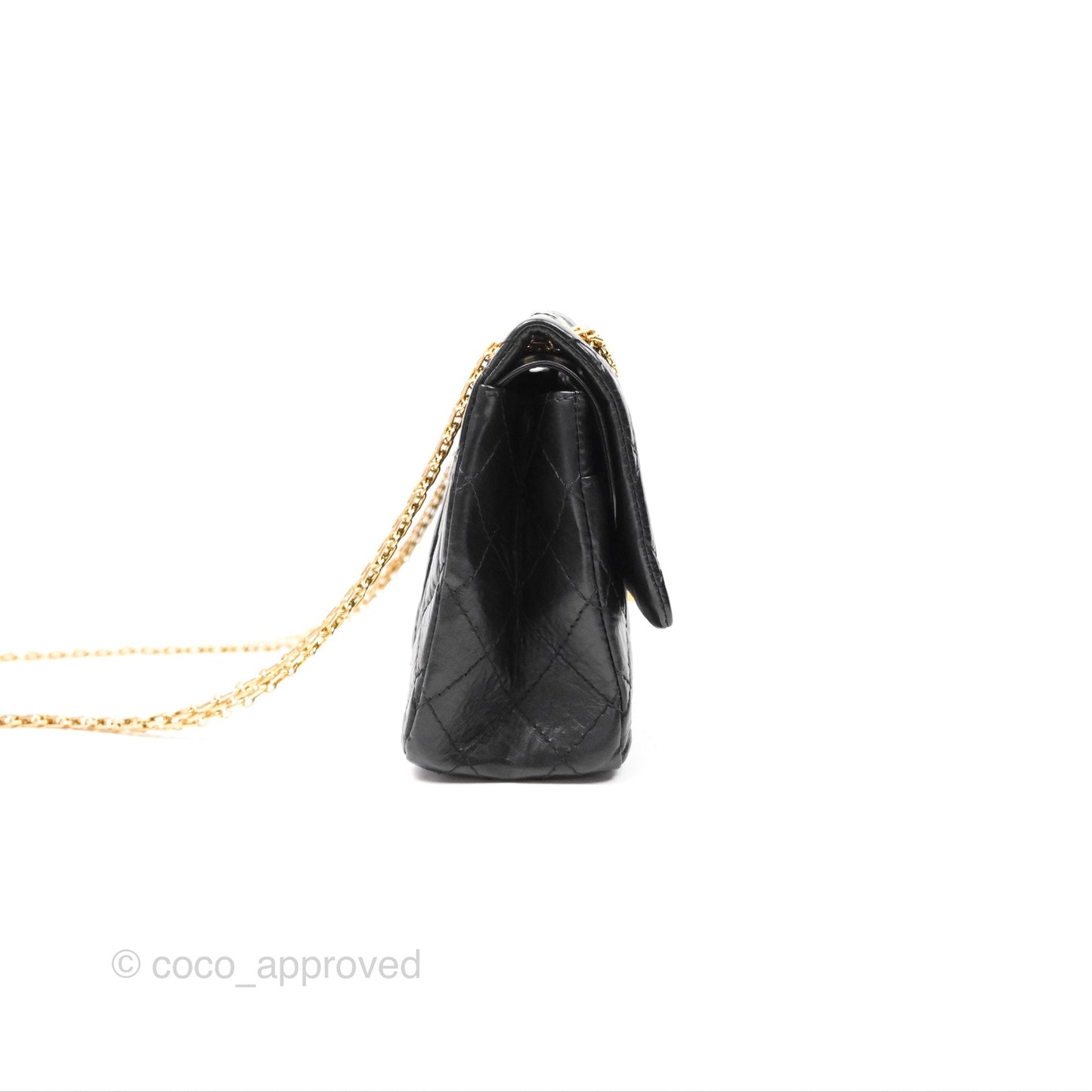 Chanel Reissue 226 Flap Quilted Calfskin Black Gold Hardware