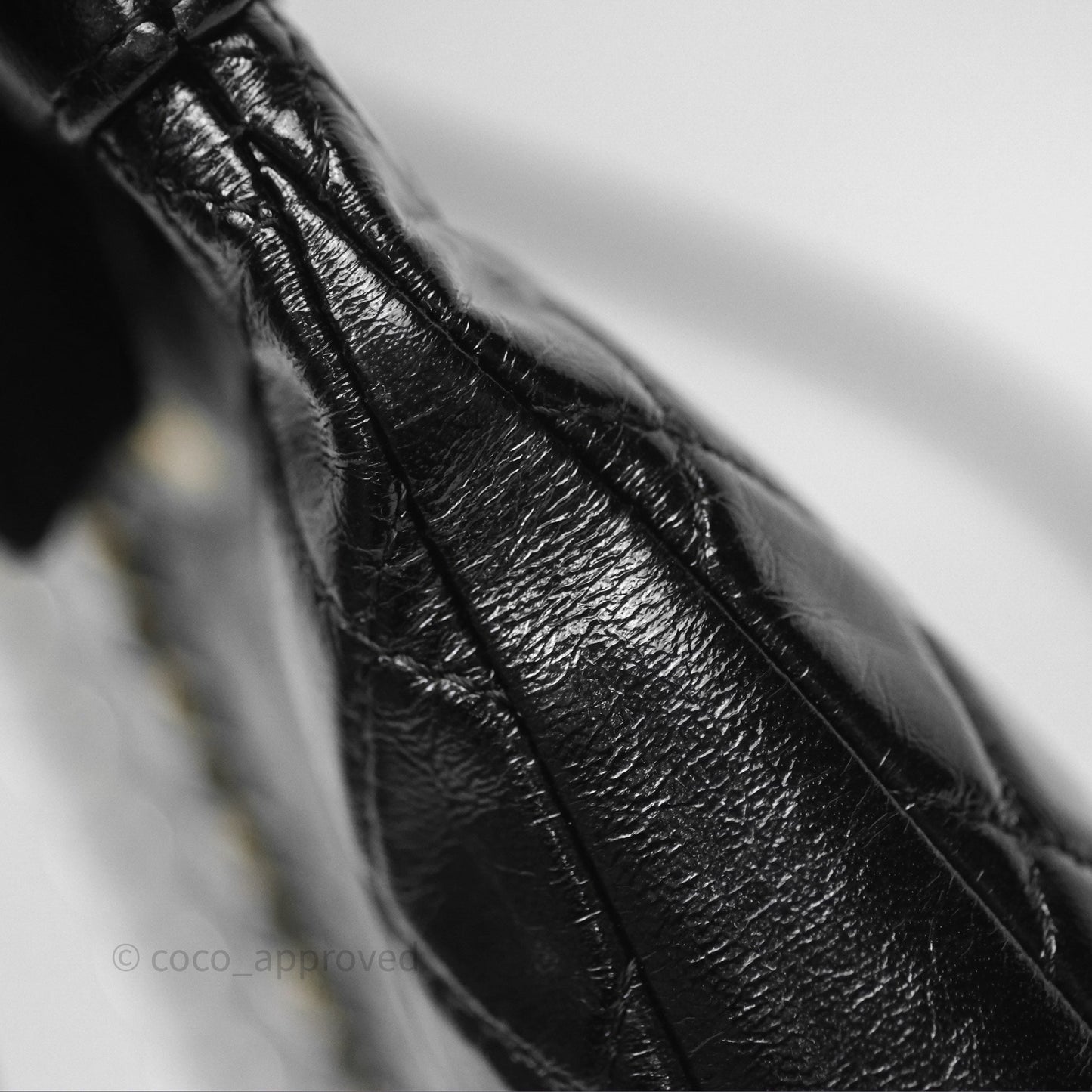 Chanel 31 Mini Black Shiny Lambskin Gold Hardware