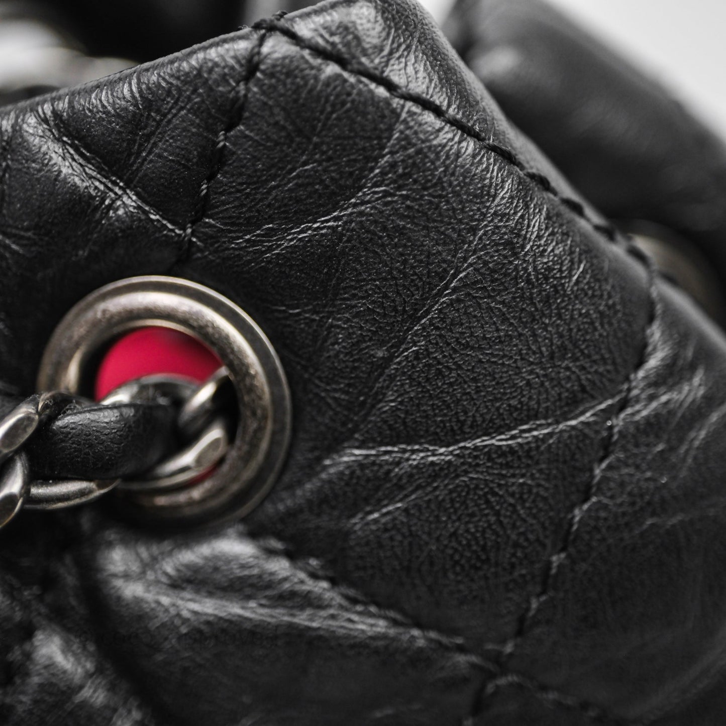Chanel Small Gabrielle Backpack Quilted Black Aged Calfskin