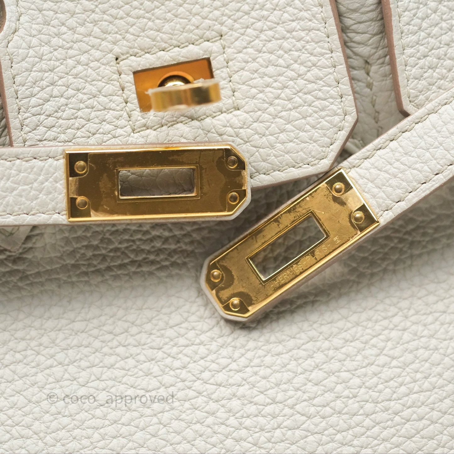 Hermès Birkin 25 Retourne Beton Togo Gold Hardware