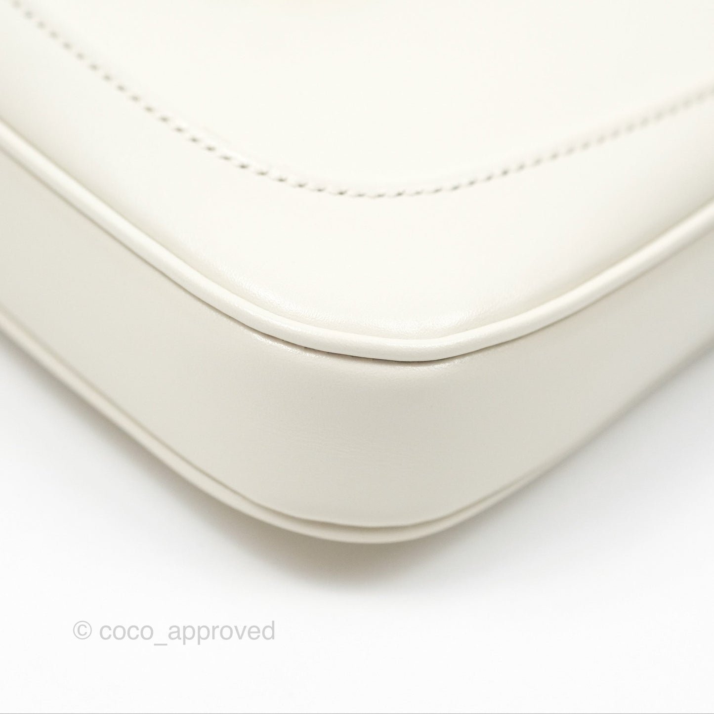 Gucci Jackie 1961 White Mini Shoulder Bag Gold Hardware