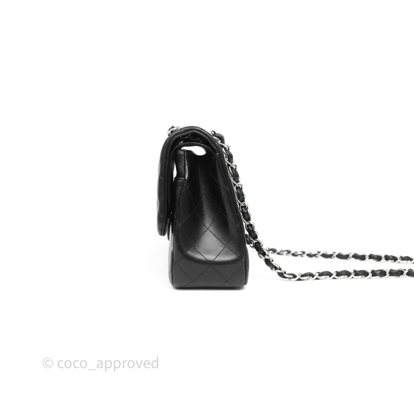 Chanel Jumbo Double Flap Black Lambskin Silver Hardware⁣⁣