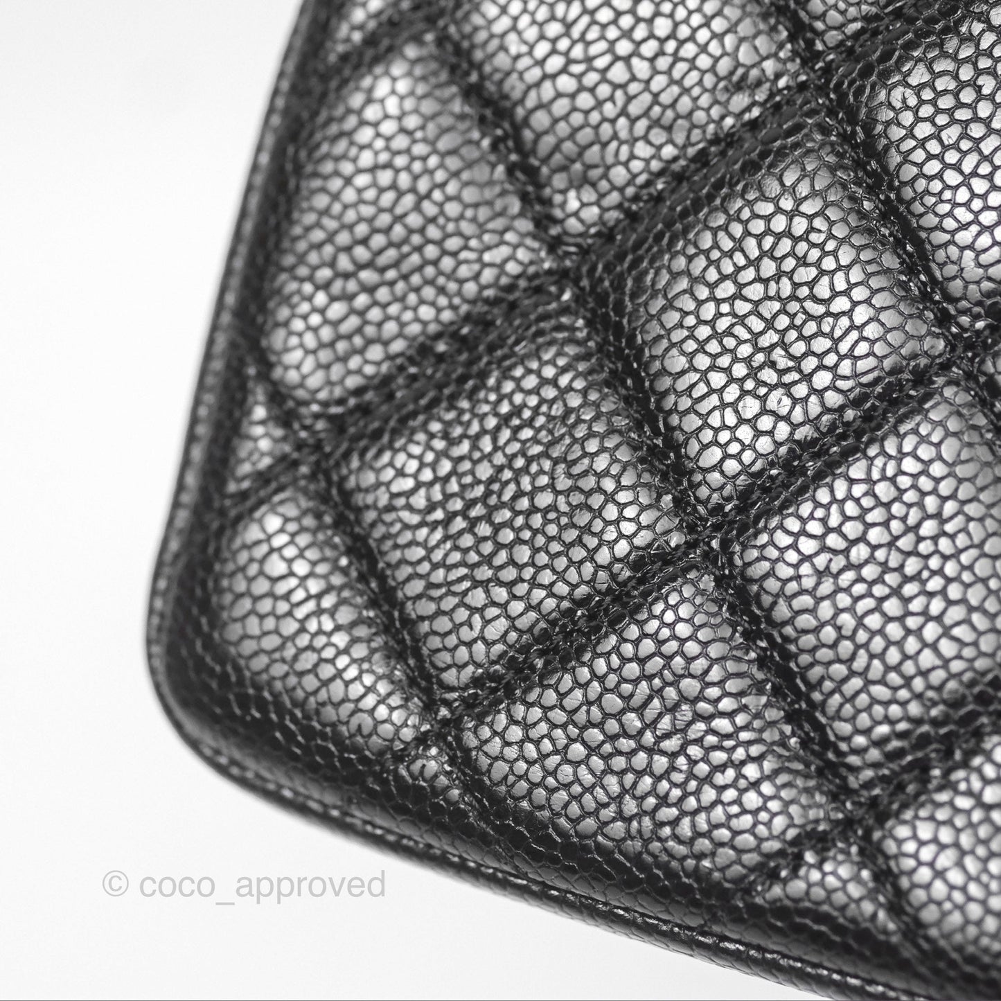 Chanel Quilted Mini Square Flap Bag So Black Caviar Incognito