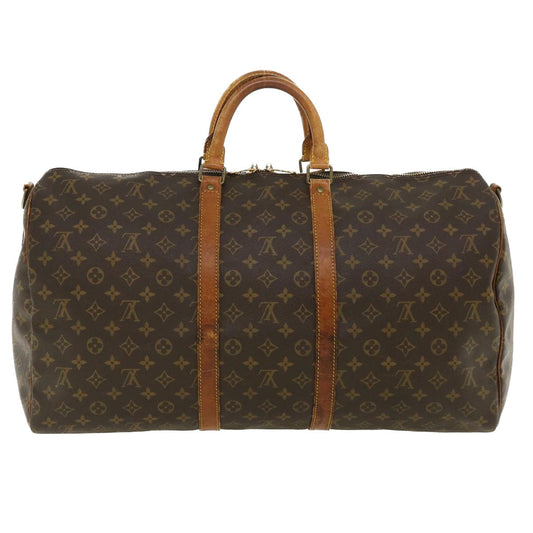 LOUIS VUITTON Monogram Keepall Bandouliere 55 Boston Bag M41414 LV 34626