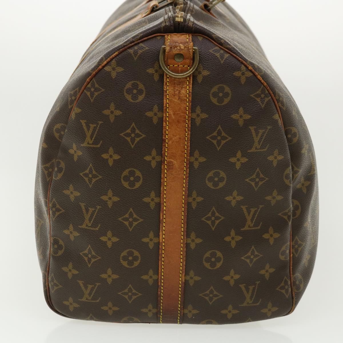 LOUIS VUITTON Monogram Keepall Bandouliere 55 Boston Bag M41414 LV 34626
