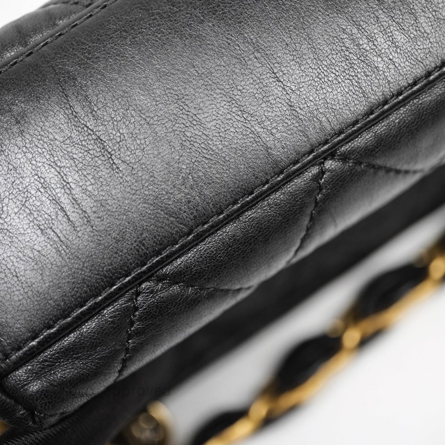 Chanel Small Hobo Bag Crumpled Black Lambskin Aged Gold Hardware
