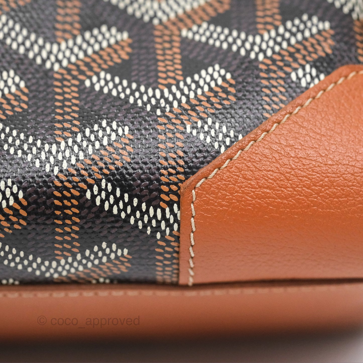 Goyard Saïgon Mini Bag Tan Goyardine Canvas/Chevroches Calfskin