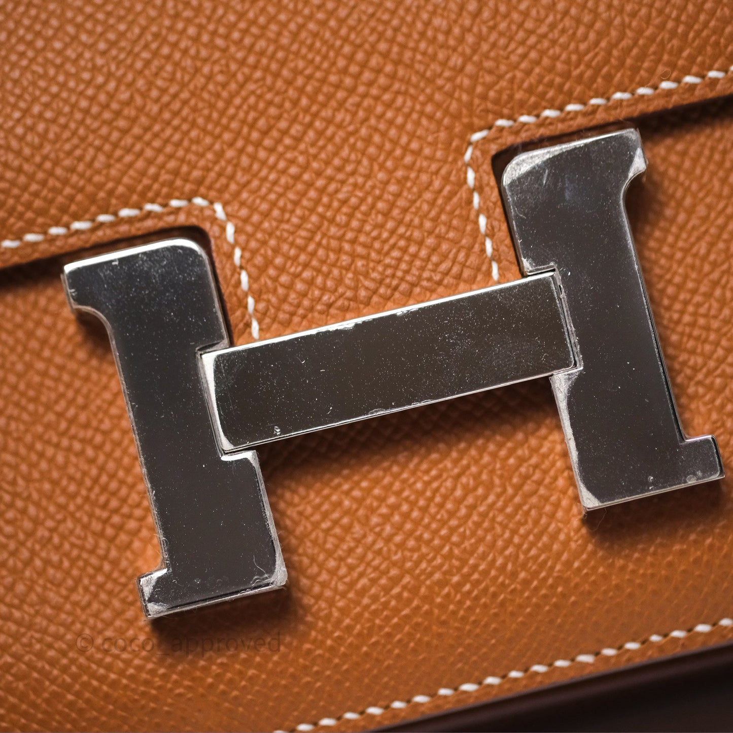 Hermès Constance Mini 18 Gold Epsom Palladium Hardware