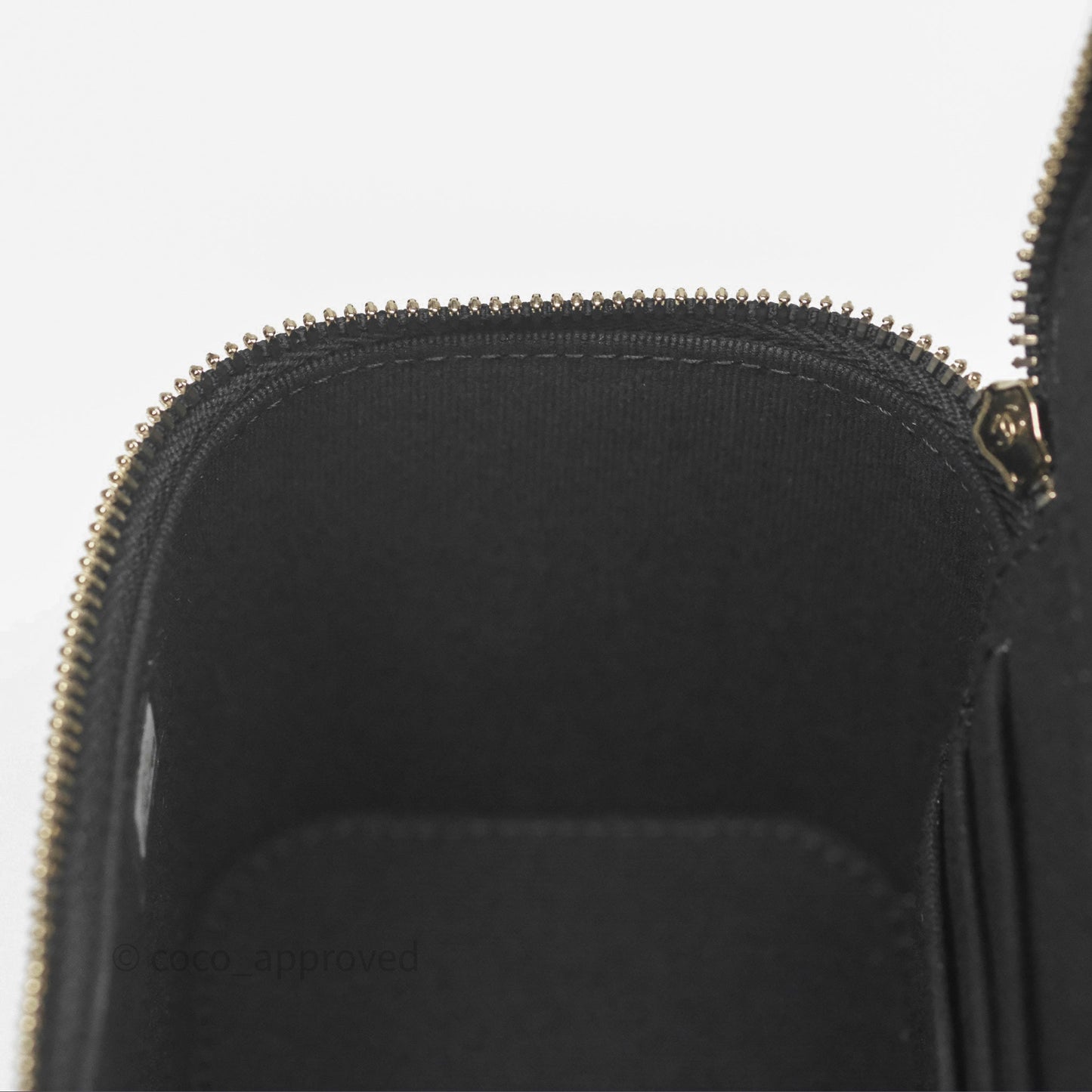 Chanel Vanity Rectangular Top Handle Black Lambskin Gold Hardware
