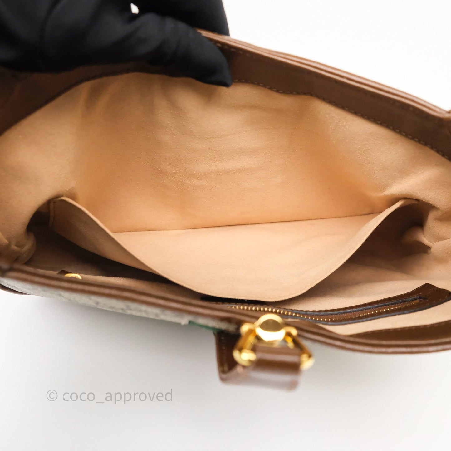 Gucci Jackie 1961 Small Shoulder Bag Beige/Ebony GG Supreme Canvas