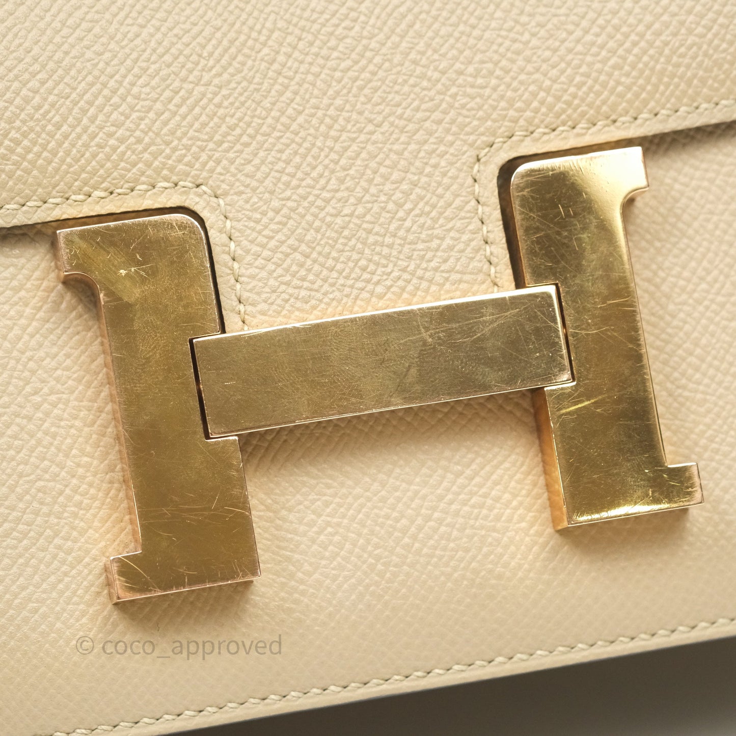 Hermès Constance 24 Trench S2/ Naturel 27 Epsom Gold Hardware
