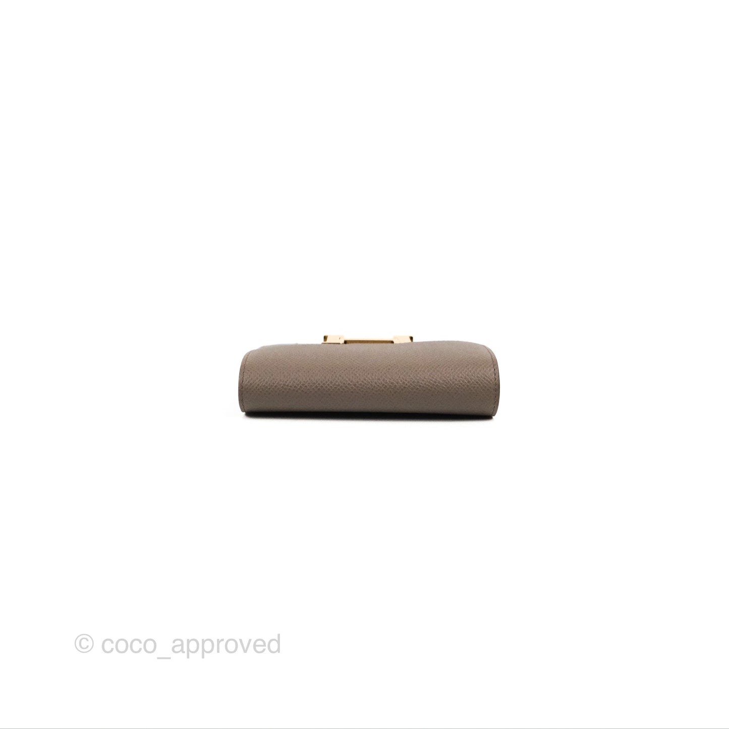 Hermès Constance Slim Wallet Etain Epsom Gold Hardware