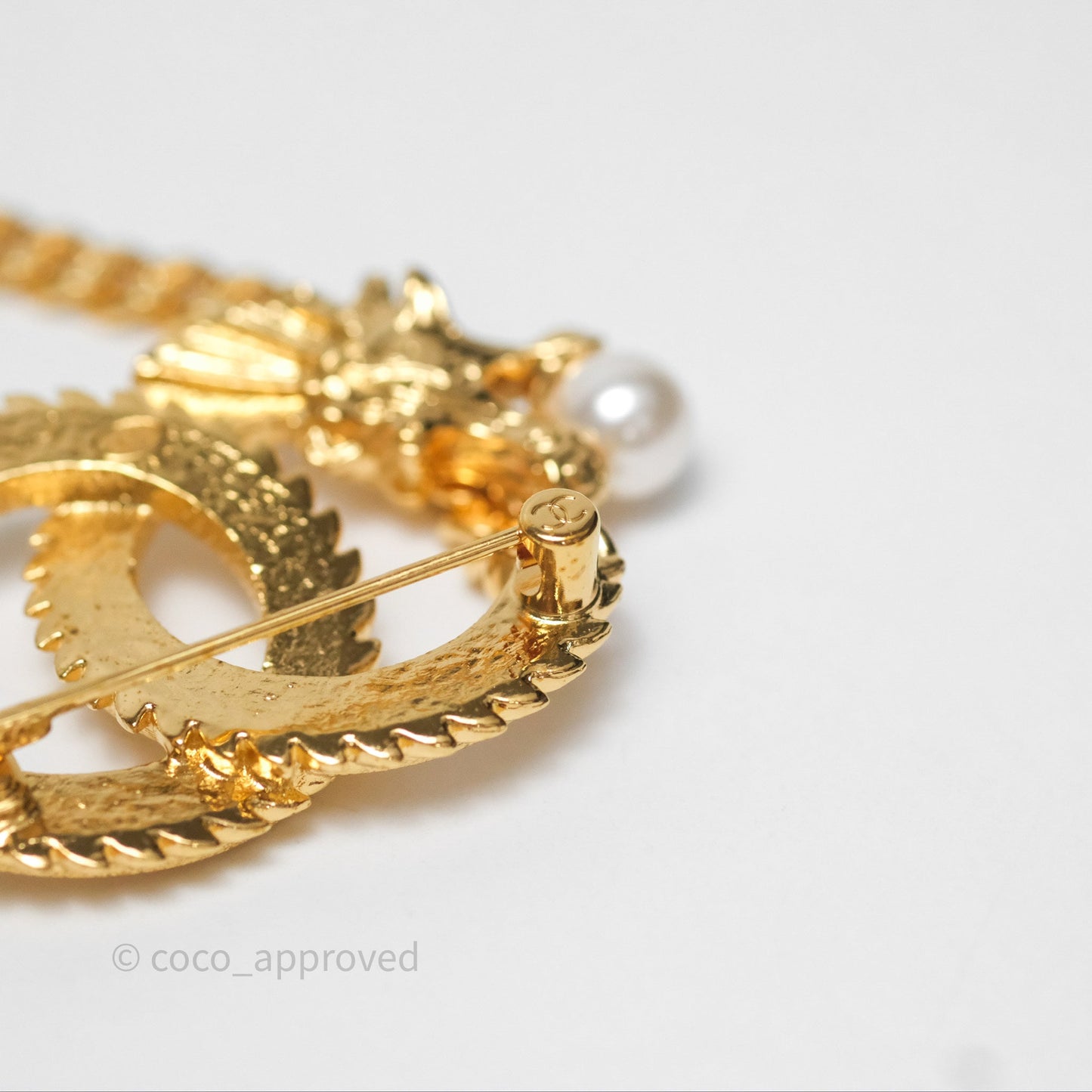 Chanel CC Dragon Chinese New Year Edition Brooch Gold Tone 24C