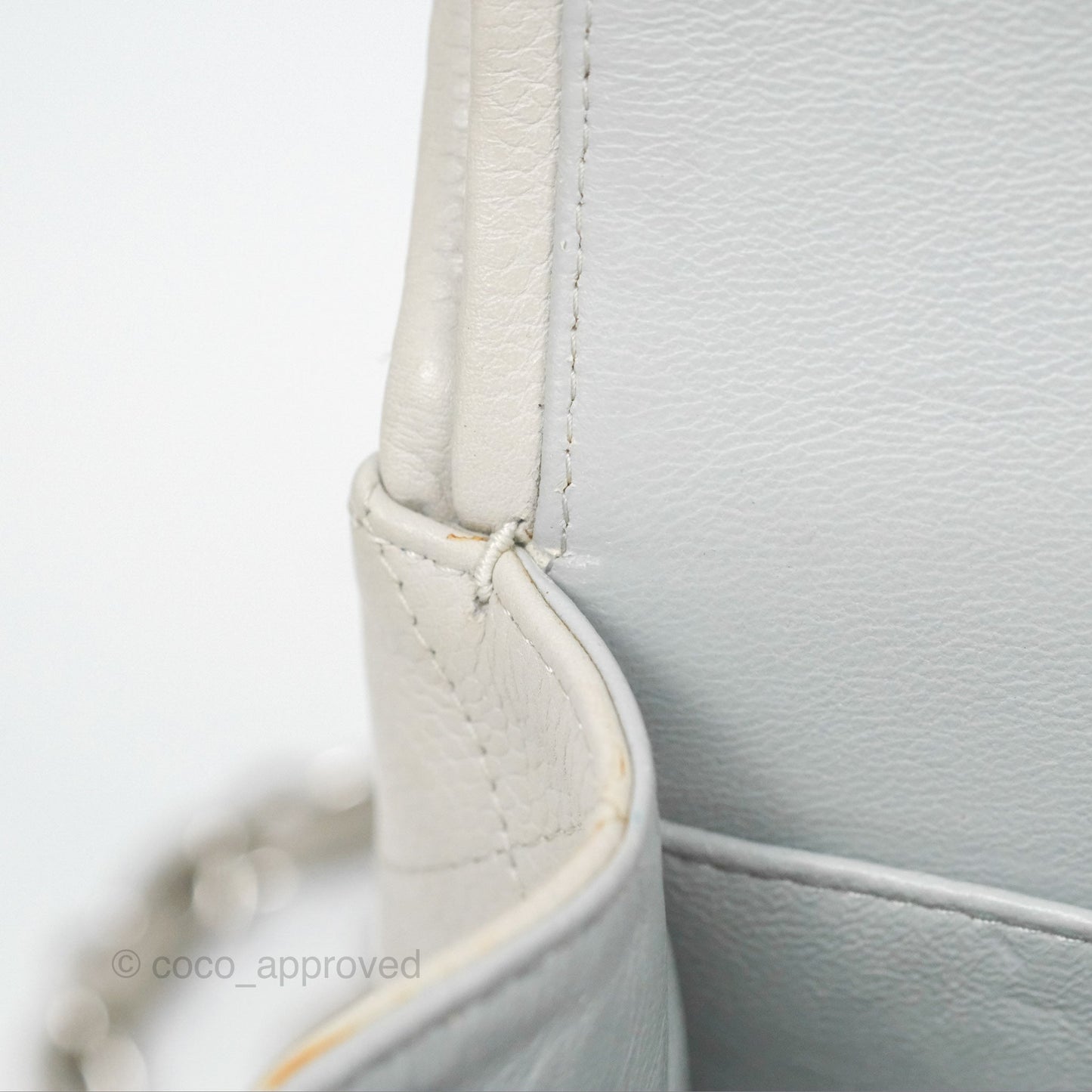 Chanel Jumbo Double Flap Light Grey Caviar Silver Hardware⁣⁣