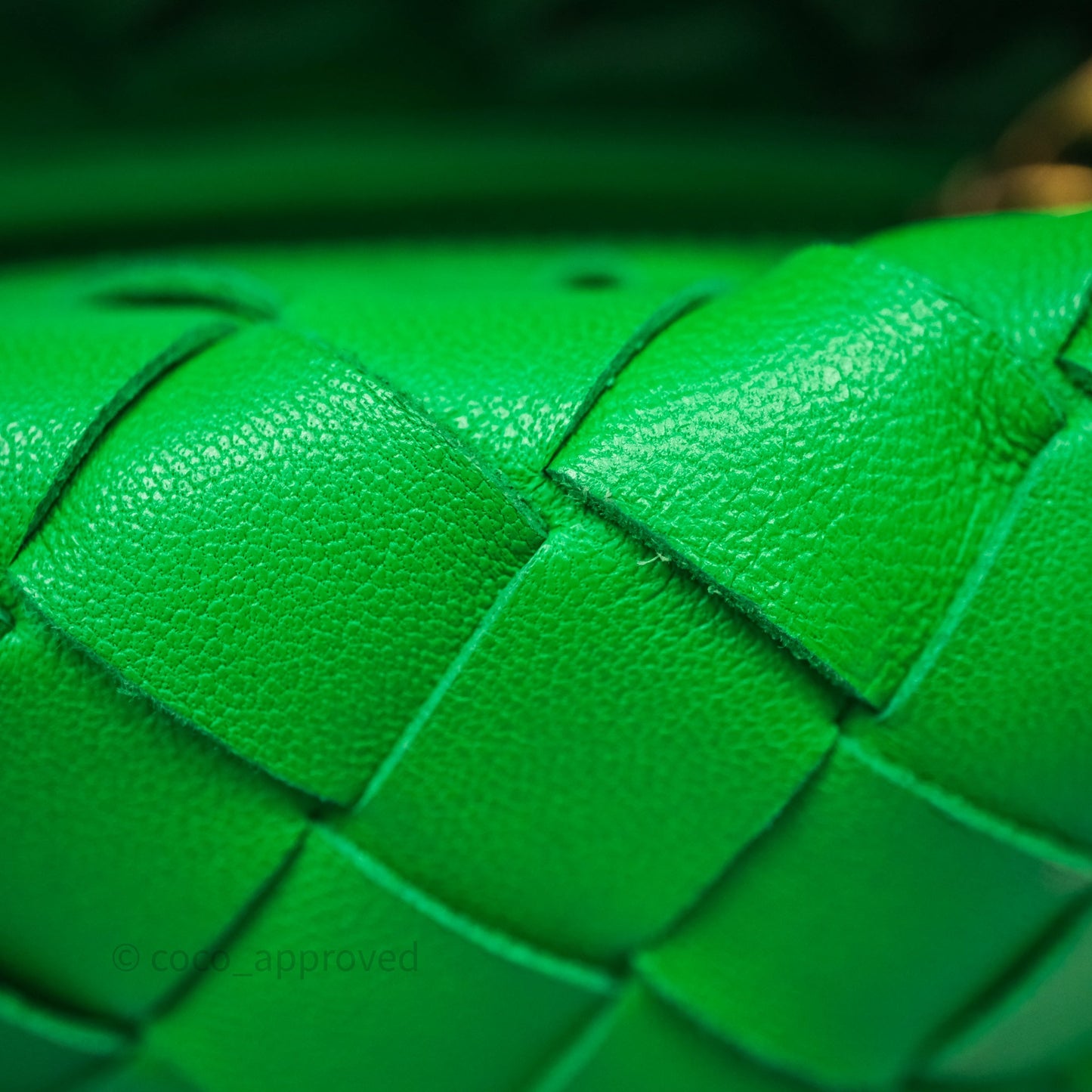 Bottega Veneta Mini Jodie Bag Green Intrecciato Lambskin