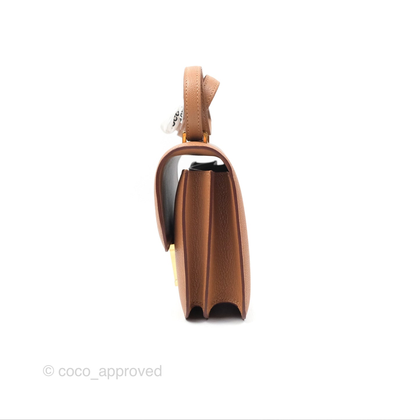 Hermès Constance Mini 18cm Mirror Quebracho Chevre Mysore Gold Hardware