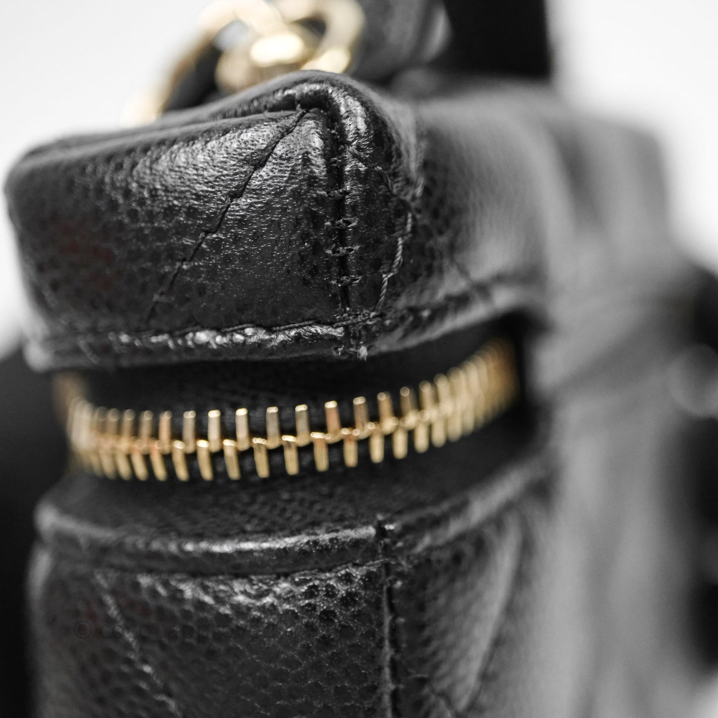 Chanel Classic Black Caviar Mini Bag Charm