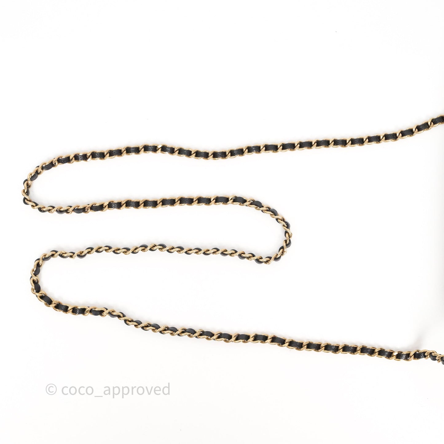 Chanel Classic Flap Phone Holder With Chain Black Caviar Gold Hardware