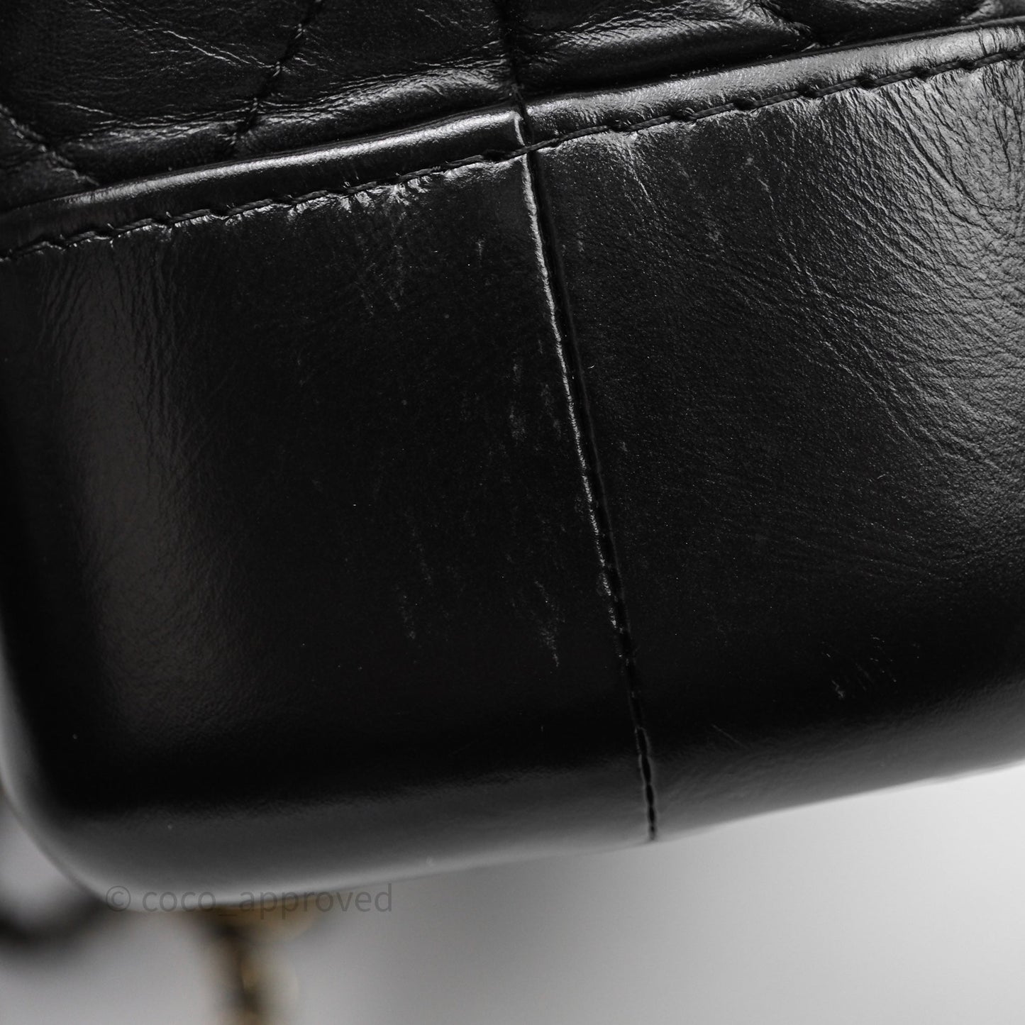 Chanel Small Gabrielle Backpack Quilted Black Aged Calfskin