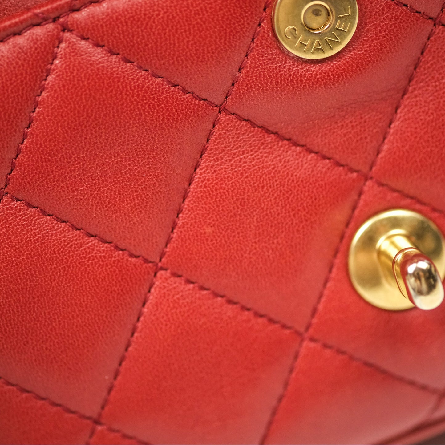 Chanel Diana Reissue Brick Red Gold Hardware