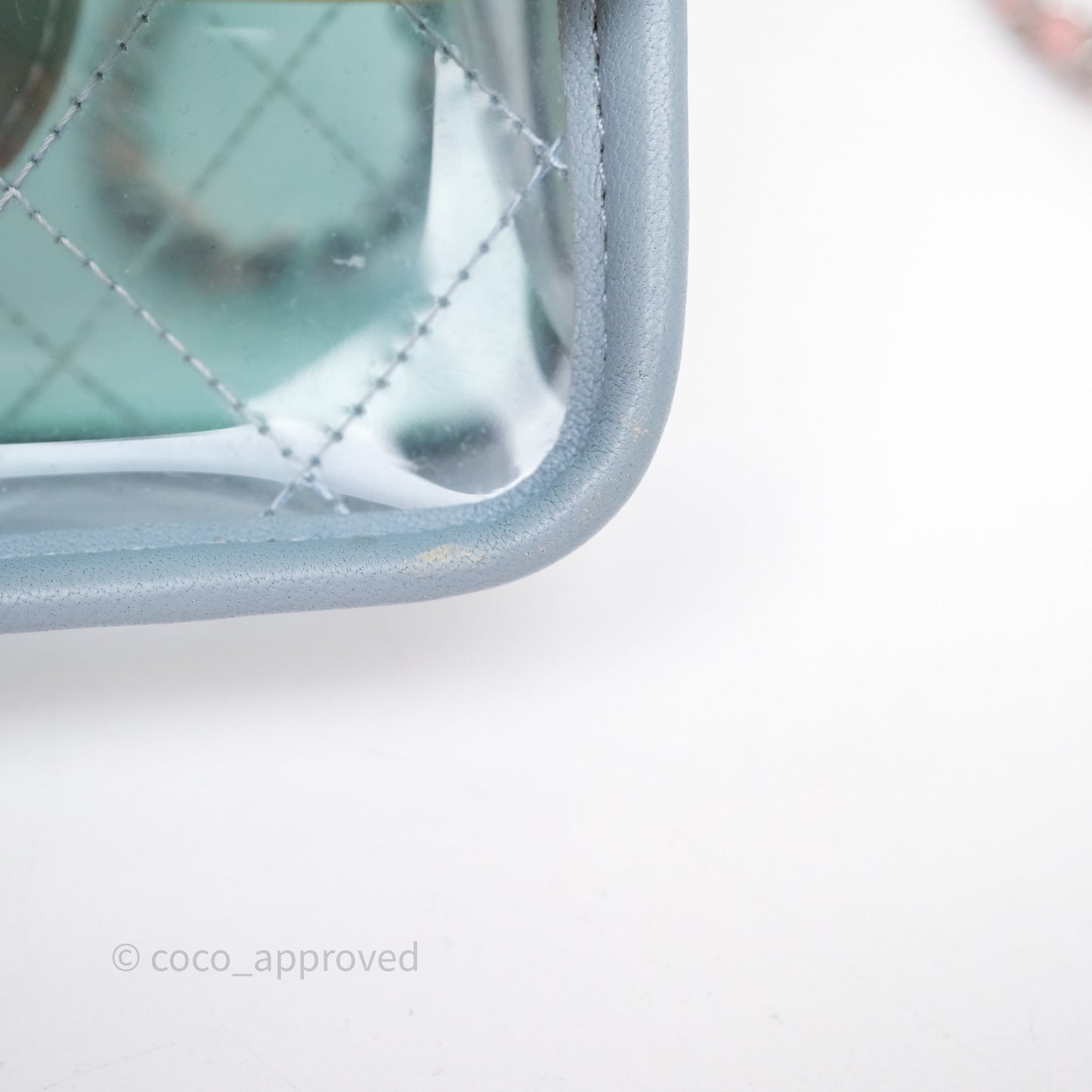 Chanel Coco Splash PVC Mini Flap Bag Blue/Green/Pink Silver Hardware
