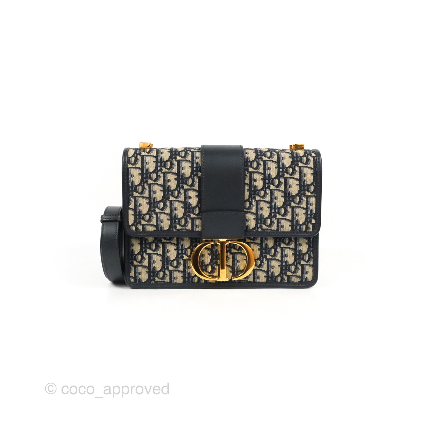 Dior 30 Montaigne Bag Blue Dior Oblique Jacquard
