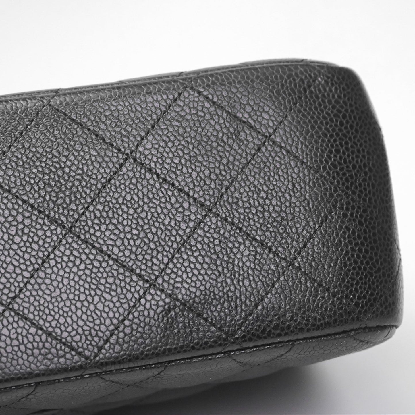 Chanel Jumbo Double Flap Black Caviar Silver Hardware⁣⁣