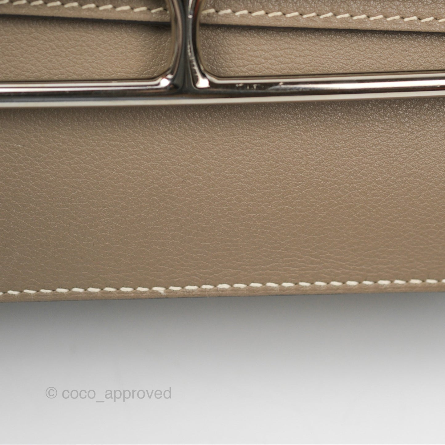 Hermès Roulis 23 Etoupe Evercolor Palladium Hardware